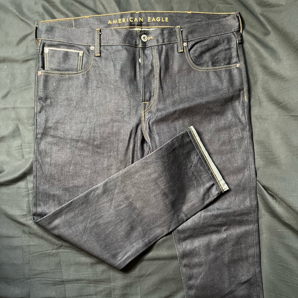 American Eagle Raw Denim Jeans